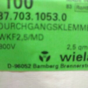 +37.703.1053.0 Wieland Electric box of 100 pcs