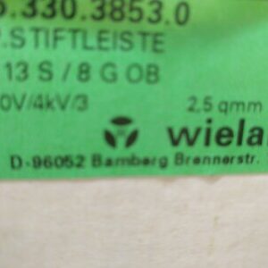 25.330.3853.0 Wieland Electric Conn Shrouded Header HDR 8 POS 5mm Solder ST Thru