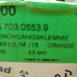 56.703.0553.9 Wieland Electric Conn Feed-Through Modular Terminal Blocks 2 POS .