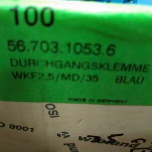 56.703.1053.6 Wieland Electric Conn Feed-Through Terminal Block 4 POS T DIN Rail