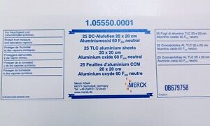 Aluminium oxide (Alox) neutral 200×200 mm 200 µm Merck 25 1.05550.0001
