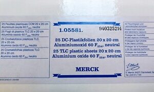 EMD TLC Aluminum Oxide TLC plates 5581-7 Merck 1.05581