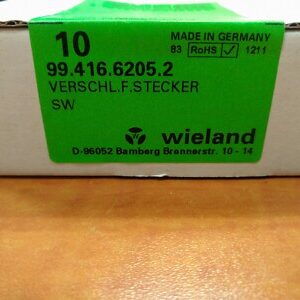 WIELAND ELECTRIC 99.416.6205.2 Dust Cap / Cover, 3 Pole, End Cover