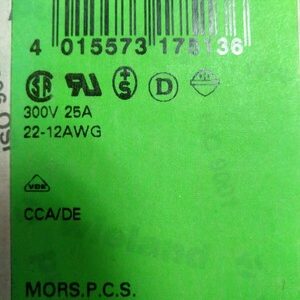 25.160.1053.0 Wieland Electric Conn Cage Clamp Klemmenblock Box von 50