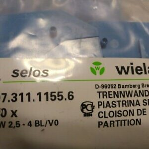 07.311.1155.6 Accessoires de connecteur Wieland plaque de séparation bleu pac...