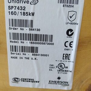 SP7432 AC-Antriebe von Control Techniques Unidrive SP Control Techniques |...