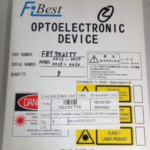 Fibest FBT7521TT Laser C Band InP MZ modulator Z Cut TOSA
