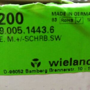 99.005.1443.6 WIELAND 200 units box STRAIN RELIEF, VOLUME (CM3): 52.500