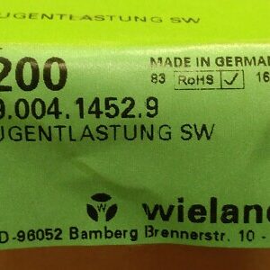 99.004.1452.9 WIELAND 200 units box ZUGENTLASTUNG SW
