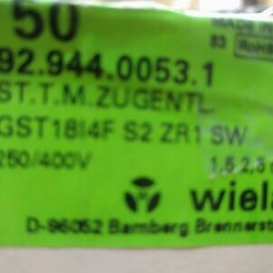 92.944.0053.1 Wieland Electric Conn Power M 4 POS ST Cable Mount 4 Terminal 1 Po