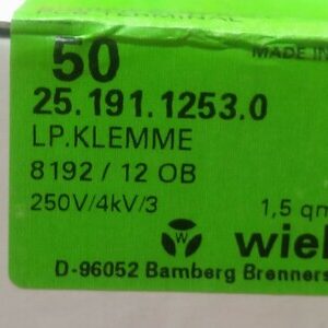 Wieland 25.191.1253.0 - Wire-To-Board Terminal Block, 5 mm box of 50