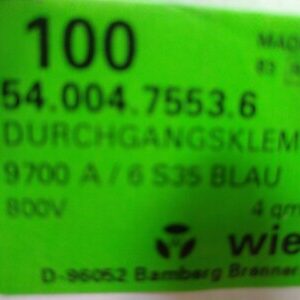 54.004.7553.6 Wieland Electric Conn box 100 pieces