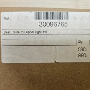 30096765 Slide rail upper right XxE METTLER TOLEDO