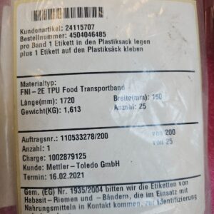 24115707 Transp. belt FNI-2E METTLER TOLEDO