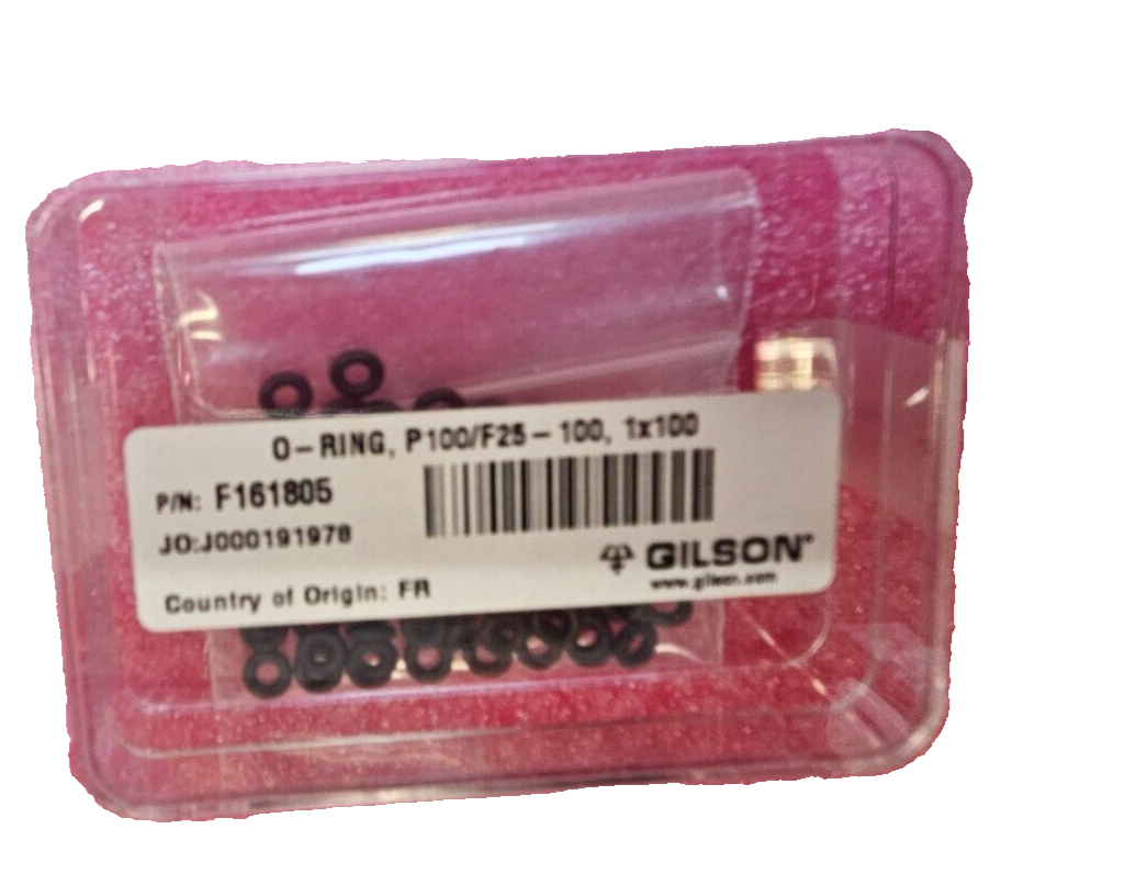 Gilson Pipetman & Rainin Classic O-ring, P100/ F25 100 units f161805