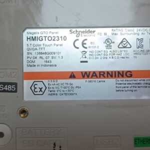 HMIGTO2310 SCHNEIDER OPERATOR INTERFACE ADVANCED TOUCHSCREEN PANEL QUGA-TET
