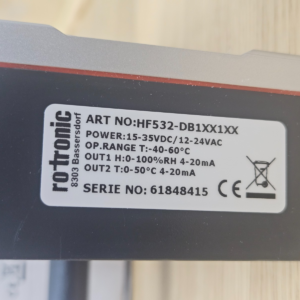 Rotronic HF532- cat: HF532-DB1XX1XX HygroFlex Temperature Transmitter Serie 4+5