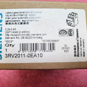 Siemens 0.28 - 0.4 A SIRIUS Motor Protection Circuit Breaker 3RV2011-0EA10