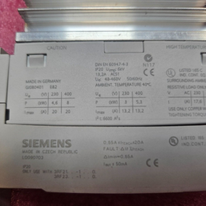 SIEMENS 3RF2920-OFA08 SIRIUS SC LOAD MONITOR W/BASE 24VDC