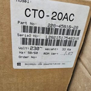 Shimadzu CTO-20AC Prominence HPLC Column Oven NEW 228-45010-28