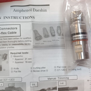 AMPHENOL N TYPE 7/16 din connector for 1/2 regular flex cable