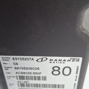 DANAHER MOTION 83Y05207A AC SUPER DRIVE CONTROLLER ACS8025-550F
