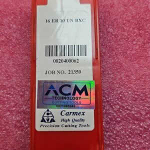 CARMEX Laydown Threading Insert: 16 ER 10 UN BXC Solid Carbide 10 pack