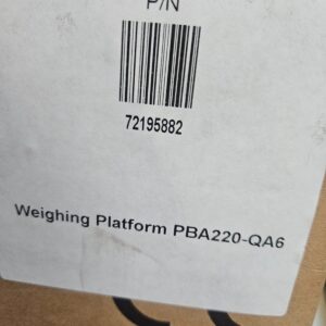 72195882 Weighing Platform PBA220-QA6 METTLER TOLEDO