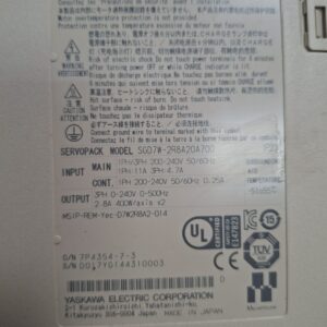 Yaskawa Servo Drive SGD7W-2R8A20A700