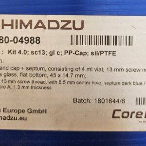 980-04988 4.0 ML VIAL KIT; SCREW, CLEAR, 1 NEW Shimadzu SEALED
