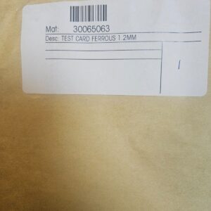 30065063 TEST CARD FERROUS 1.2MM METTLER TOLEDO