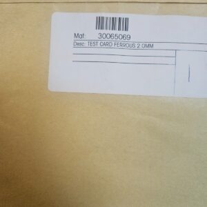 30065069 TEST CARD FERROUS 2.0MM METTLER TOLEDO