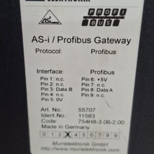 MURR Elektronik 55707 AS-i / Profibus Gateway Field Bus System