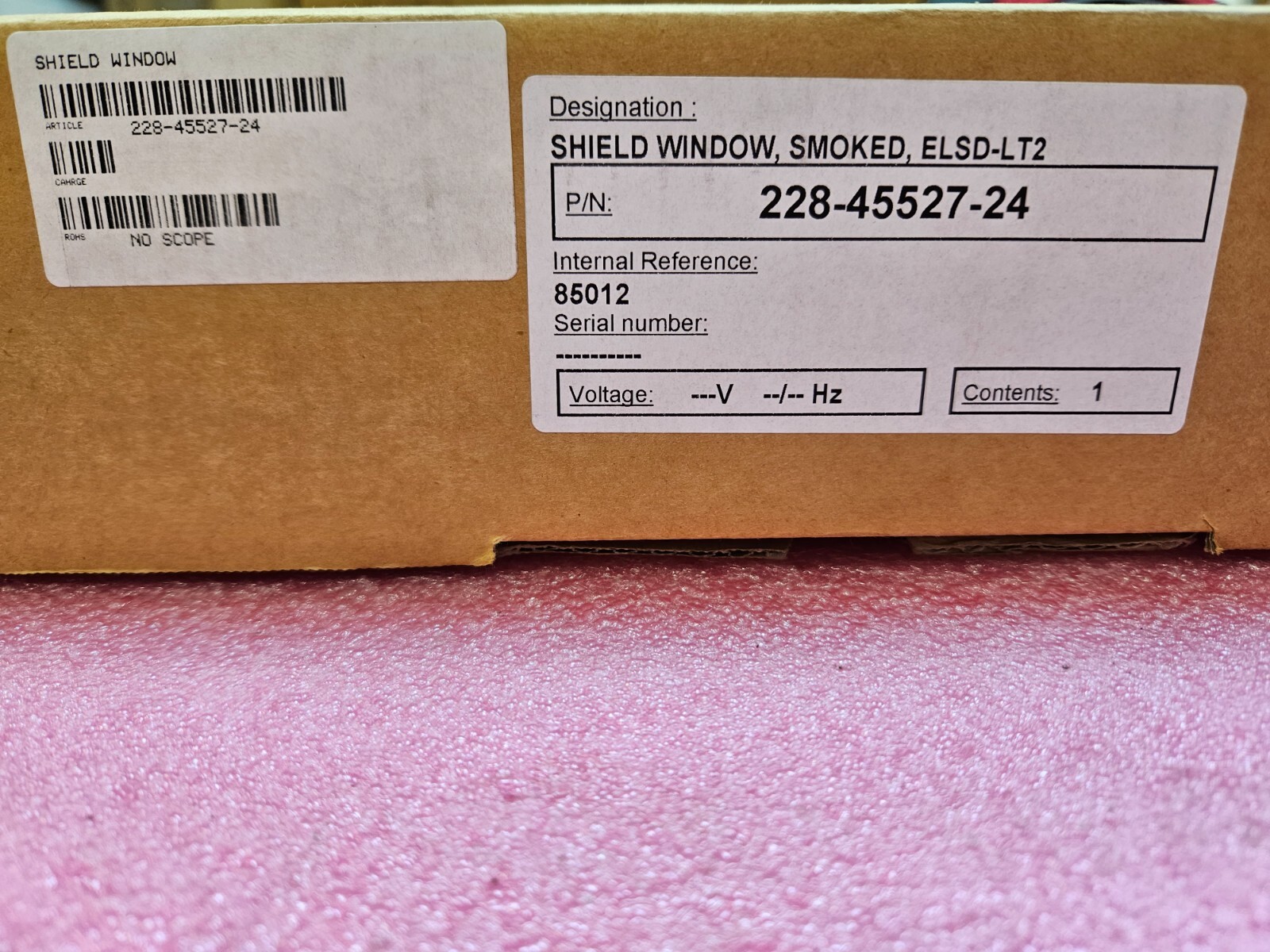 SHIMADZU 228-45527-24 SHIELD WINDOW