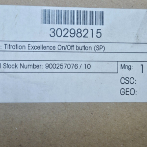 METTLER TOLEDO 30298215 Titration Excellence On/Off button (sp)