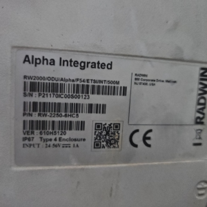 Radwin RW-2250-6HC5 RADWIN 2000 Alpha ODU with 22 dBi Integrated Antenna, 500M